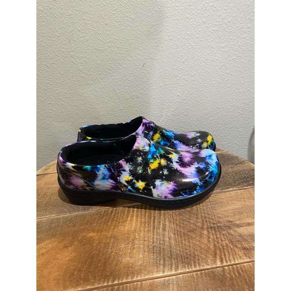 KLOGS Women's Mission Tie Dye Patent Leather Clog size 8